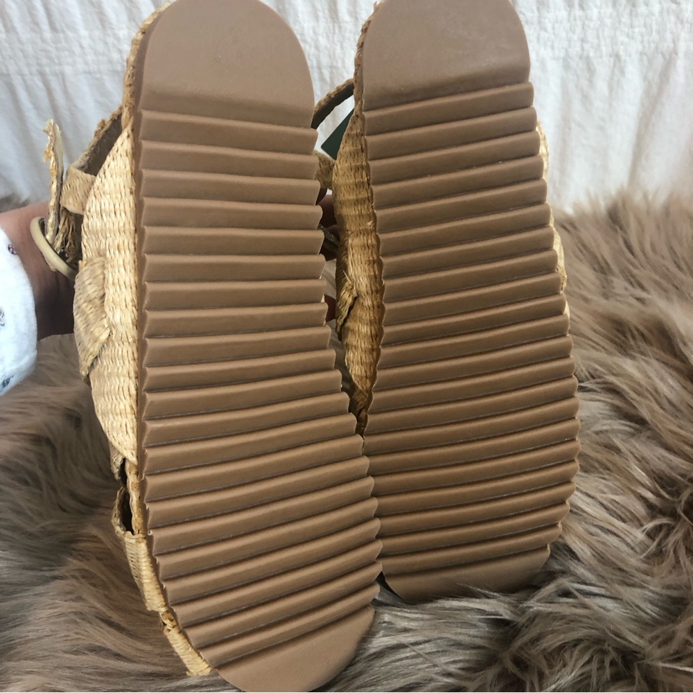 Farm Rio raffia sandals, beige, NIB - Picture 4 of 5